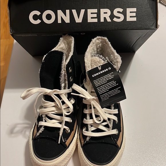Converse Shoes - Converse All Star Platform Sneakers with Shearling Inside  Size 5.5